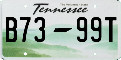 TN license plate B7399T