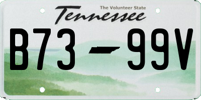 TN license plate B7399V