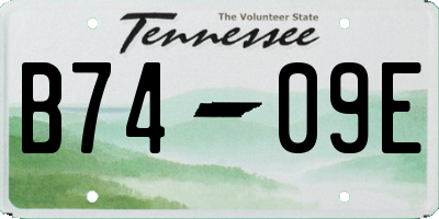 TN license plate B7409E