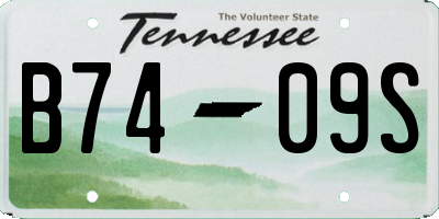 TN license plate B7409S