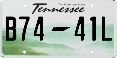 TN license plate B7441L