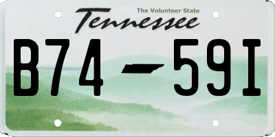TN license plate B7459I