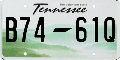 TN license plate B7461Q