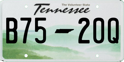 TN license plate B7520Q