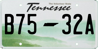 TN license plate B7532A