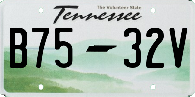 TN license plate B7532V