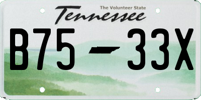 TN license plate B7533X