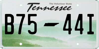 TN license plate B7544I