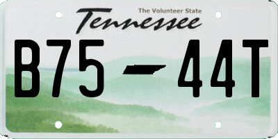 TN license plate B7544T