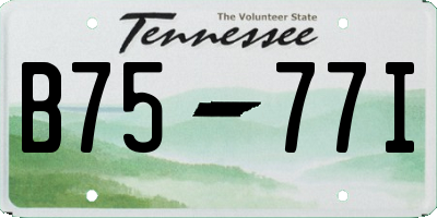 TN license plate B7577I