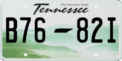 TN license plate B7682I