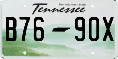 TN license plate B7690X