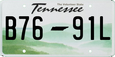 TN license plate B7691L