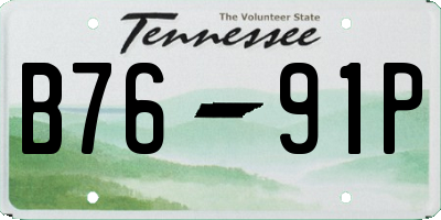 TN license plate B7691P