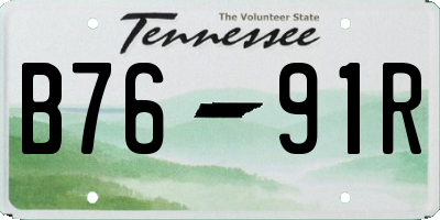 TN license plate B7691R
