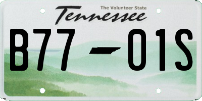 TN license plate B7701S