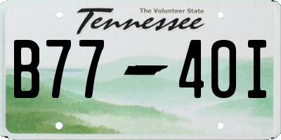 TN license plate B7740I