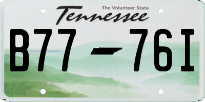 TN license plate B7776I