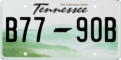 TN license plate B7790B