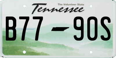 TN license plate B7790S