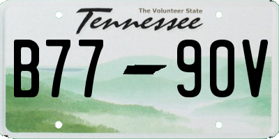 TN license plate B7790V