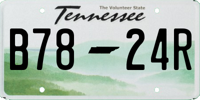 TN license plate B7824R