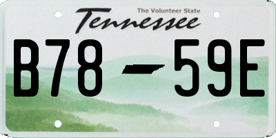 TN license plate B7859E