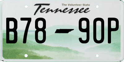 TN license plate B7890P