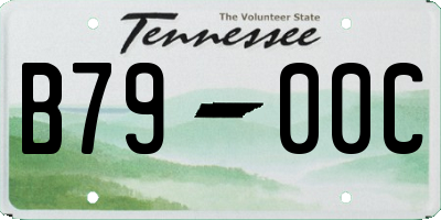 TN license plate B7900C