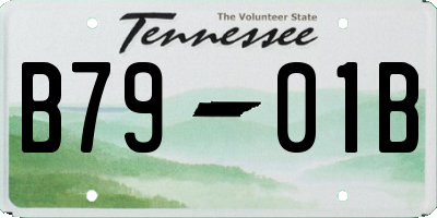 TN license plate B7901B
