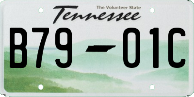 TN license plate B7901C