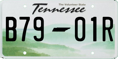TN license plate B7901R