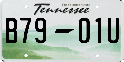 TN license plate B7901U