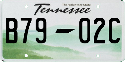 TN license plate B7902C