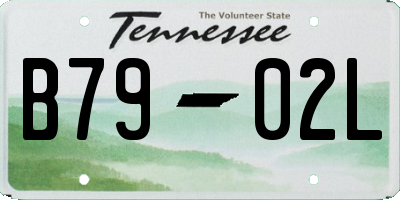 TN license plate B7902L
