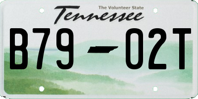TN license plate B7902T