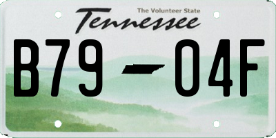 TN license plate B7904F