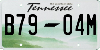 TN license plate B7904M
