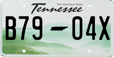 TN license plate B7904X