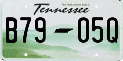 TN license plate B7905Q