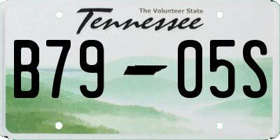 TN license plate B7905S