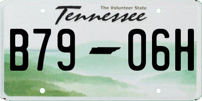 TN license plate B7906H