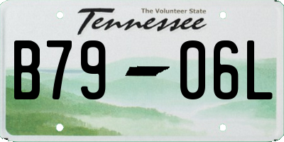 TN license plate B7906L