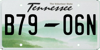 TN license plate B7906N