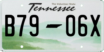 TN license plate B7906X