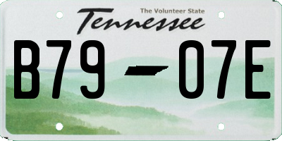 TN license plate B7907E