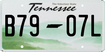 TN license plate B7907L