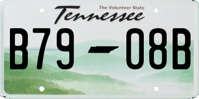 TN license plate B7908B