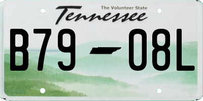 TN license plate B7908L