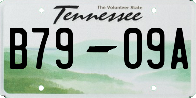 TN license plate B7909A